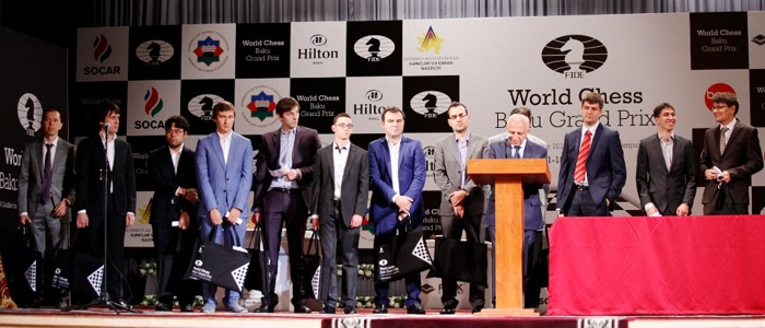 22 March 2018, Germany, Berlin: Italian-American chess champion Fabiano  Caruana competes against Shakhriyar Mamedyarov (not shown), a chess  champion from Azerbaijan, at this year's FIDE World Chess Candidates  Tournament at the Kuehlhaus