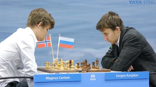 Rapid match Magnus Carlsen vs Borki Predojevic in Lillehammer